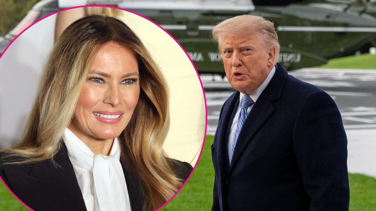 Composite photo of Melania Trump and Donald Trump.