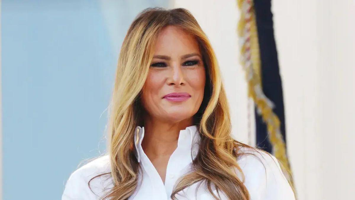 image of The first lady didn't stay long at the first day of the summit.