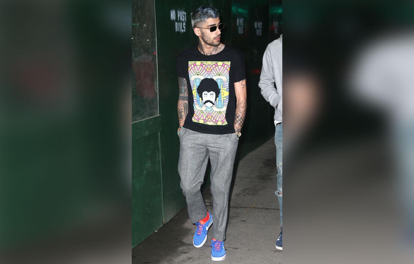 Zayn Malik Debuts Silver Hair While Out And About In New York City 