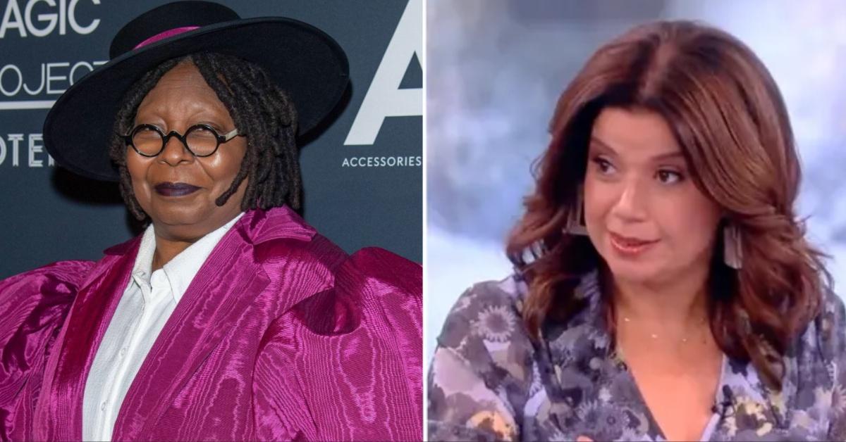 Split photo of Whoopi Goldberg and Ana Navarro.