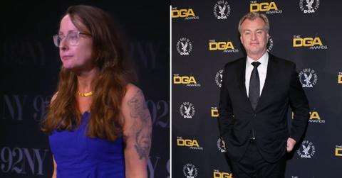 Split Photo of Emily Wilson and Christopher Nolan