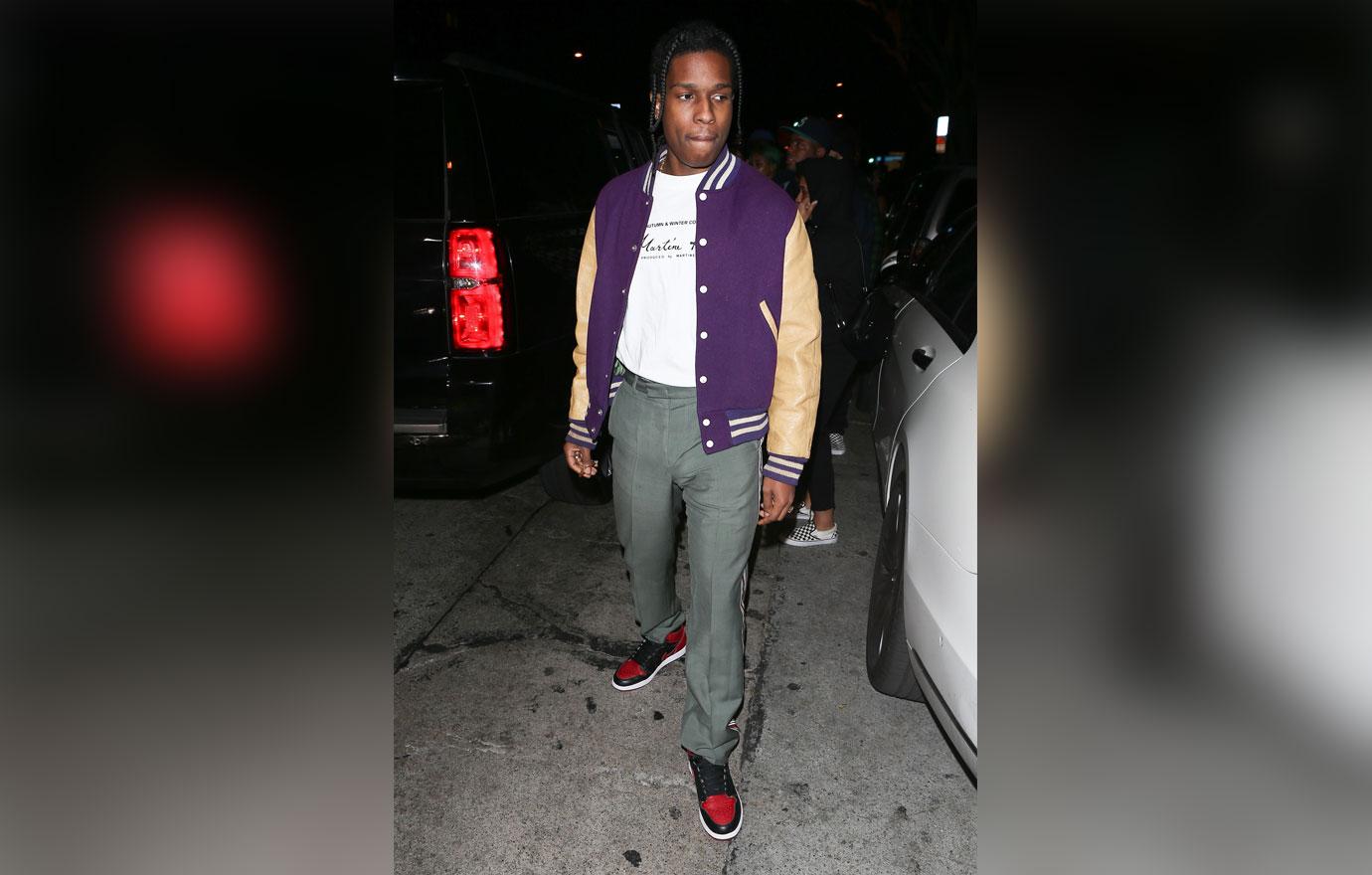 A$AP Rocky calls it a night after celebrating Markus Molinari&#8217;s birthday with Kendall Jenner