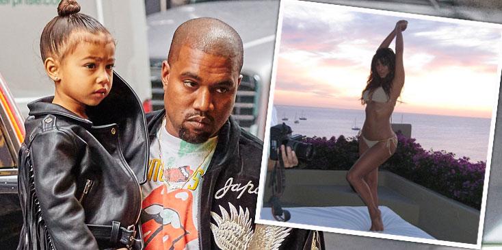 Kanye west accuses kim kardashian ditching their kids HERO