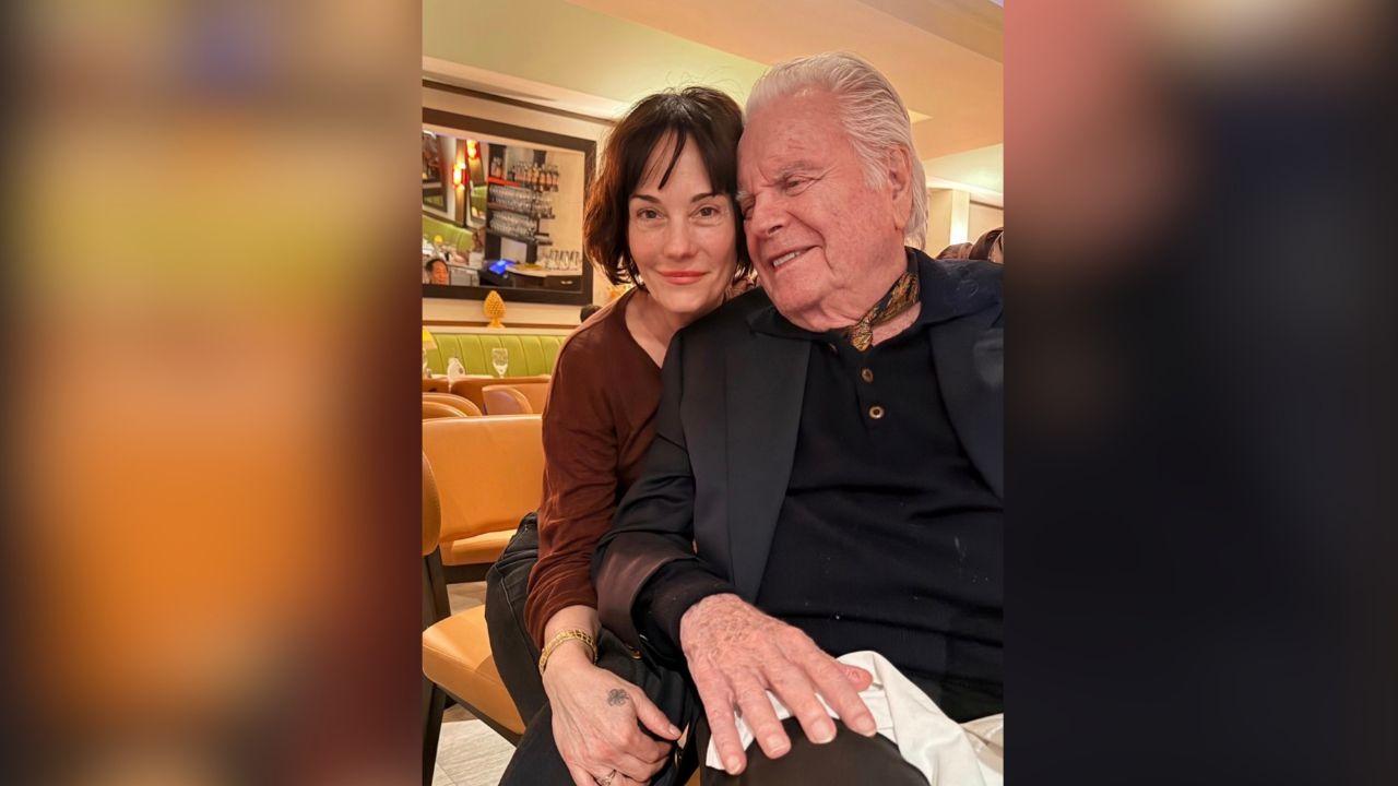 image of The pair posed for a cute photo together.