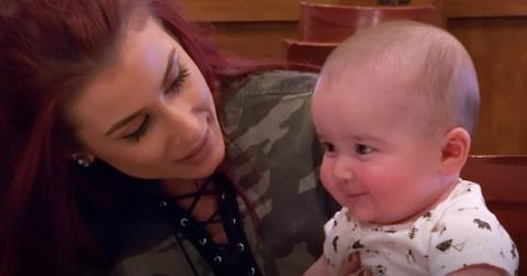 Chelsea houska baby boy watson photos teething h