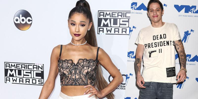 Ariana grande engaged pete davidson ring photos