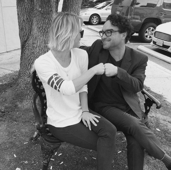 Johnny Galecki Biting Kaley Cuoco 007