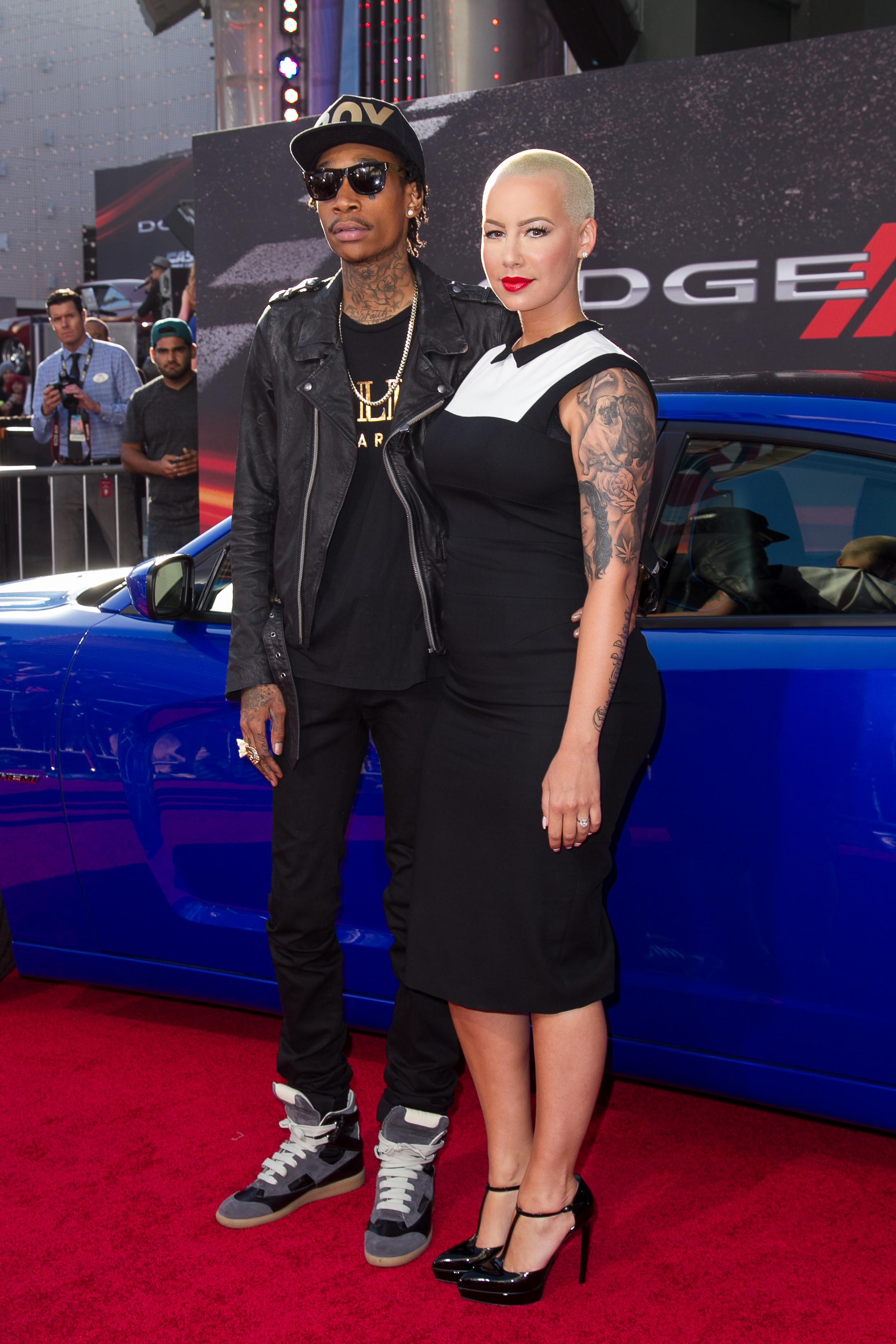 Wiz Khalifa and Amber Rose Arrive at the Los Angeles premiere of &#039;Fast &amp; Furious 6&#039;