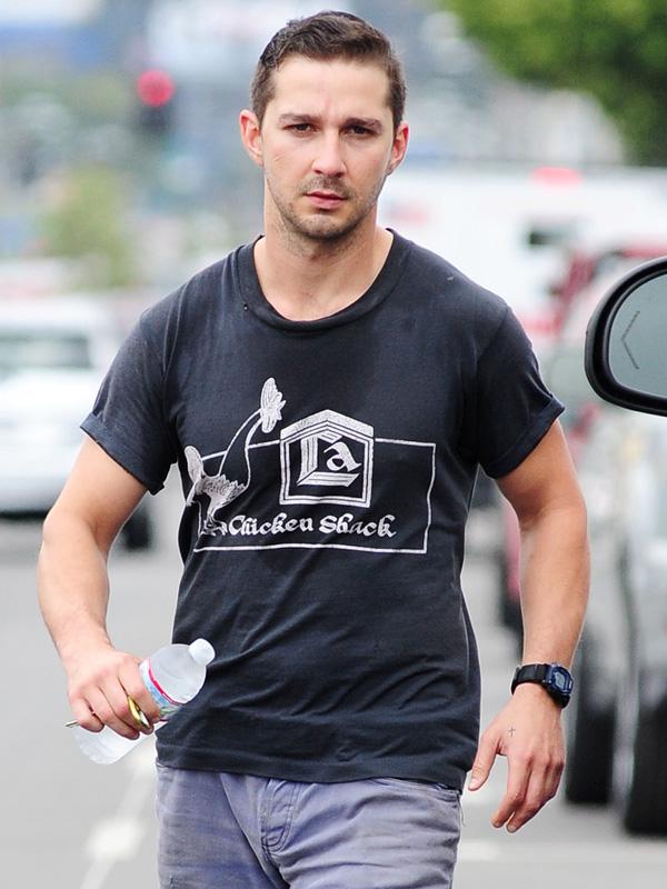 Shia LaBeouf leaving the gym in West Hollywood