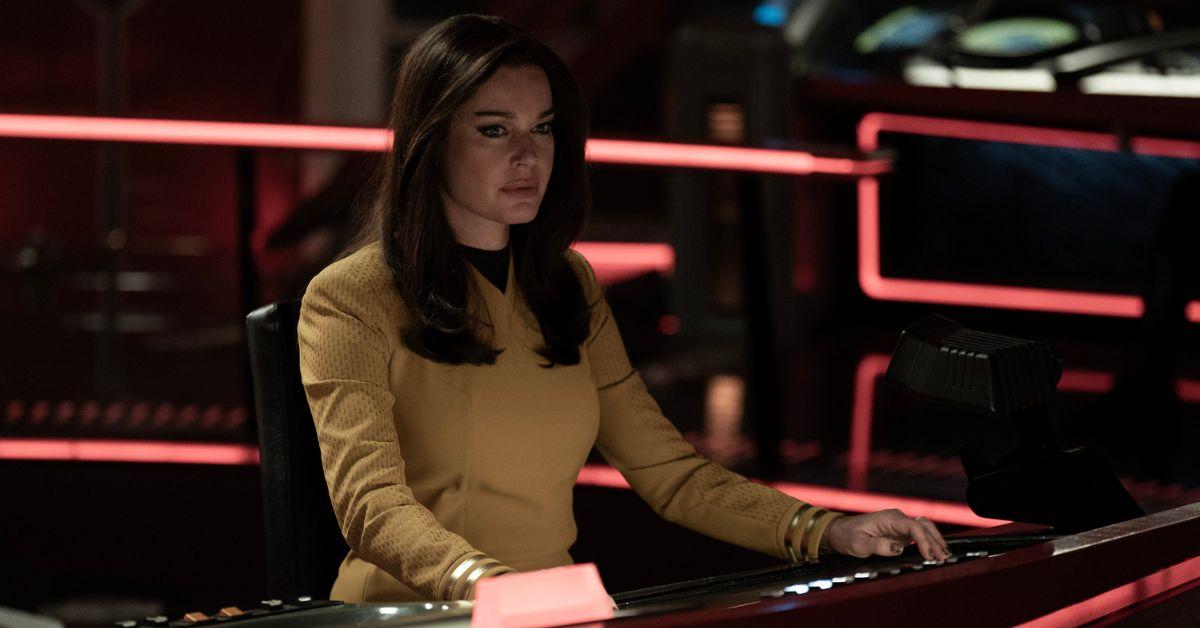 image of Rebecca Romijn plays Commander Una Chin-Riley in 'Star Trek: Strange New Worlds.'