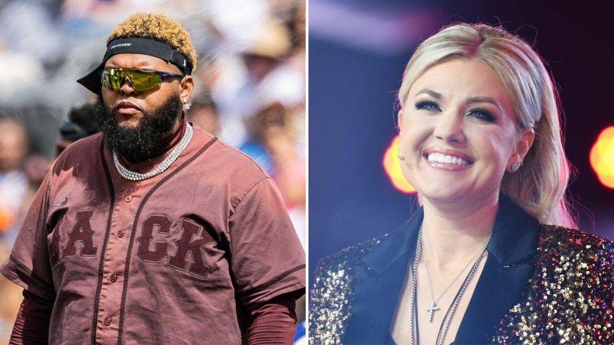 Composite photo of Druski and Erika Kirk.