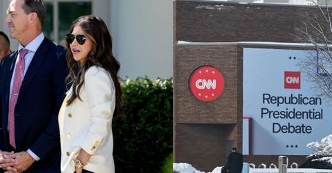 Composite Photo of Kristi Noem and CNN