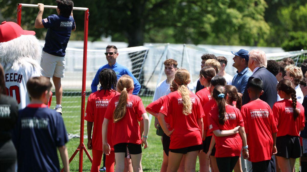 Photo of Donald Trump had pushed back for the return of the Presidential Physical Fitness Award, an annual fitness test in American schools. 