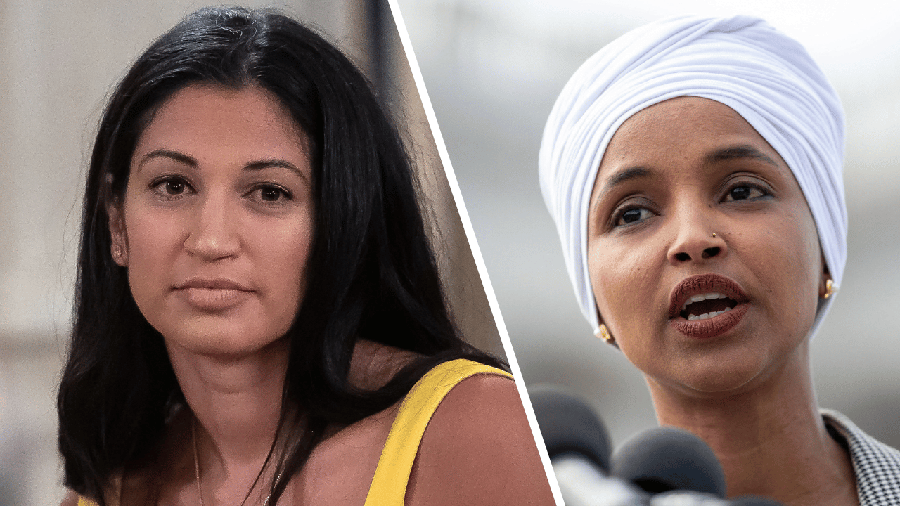 Image of Katie Miller and Ilhan Omar