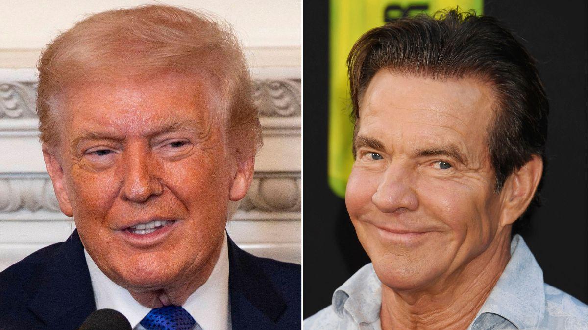 Image of Dennis Quaid called Donald Trump his 'favorite president of the 21st century.'
