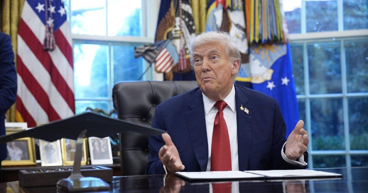 Image of President Trump was friendly with Charlie Kirk.