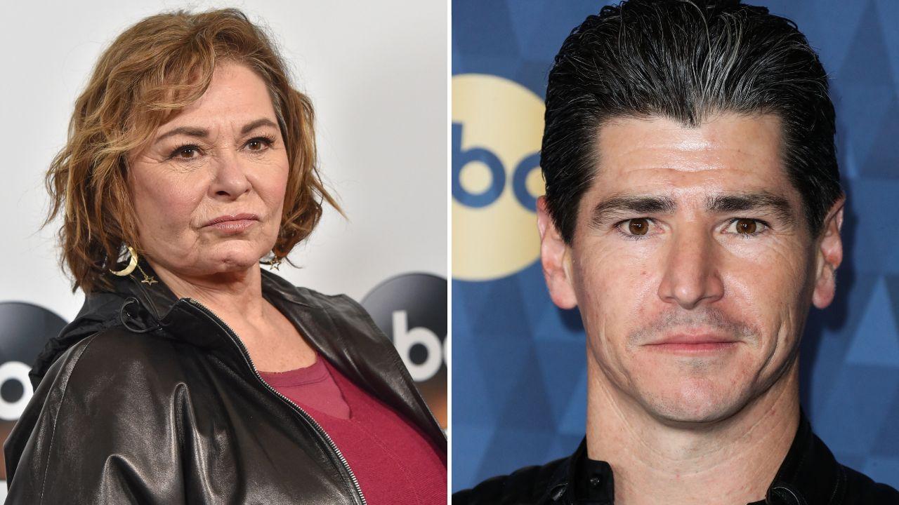 Split image of Roseanne Barr and Michael Fishman