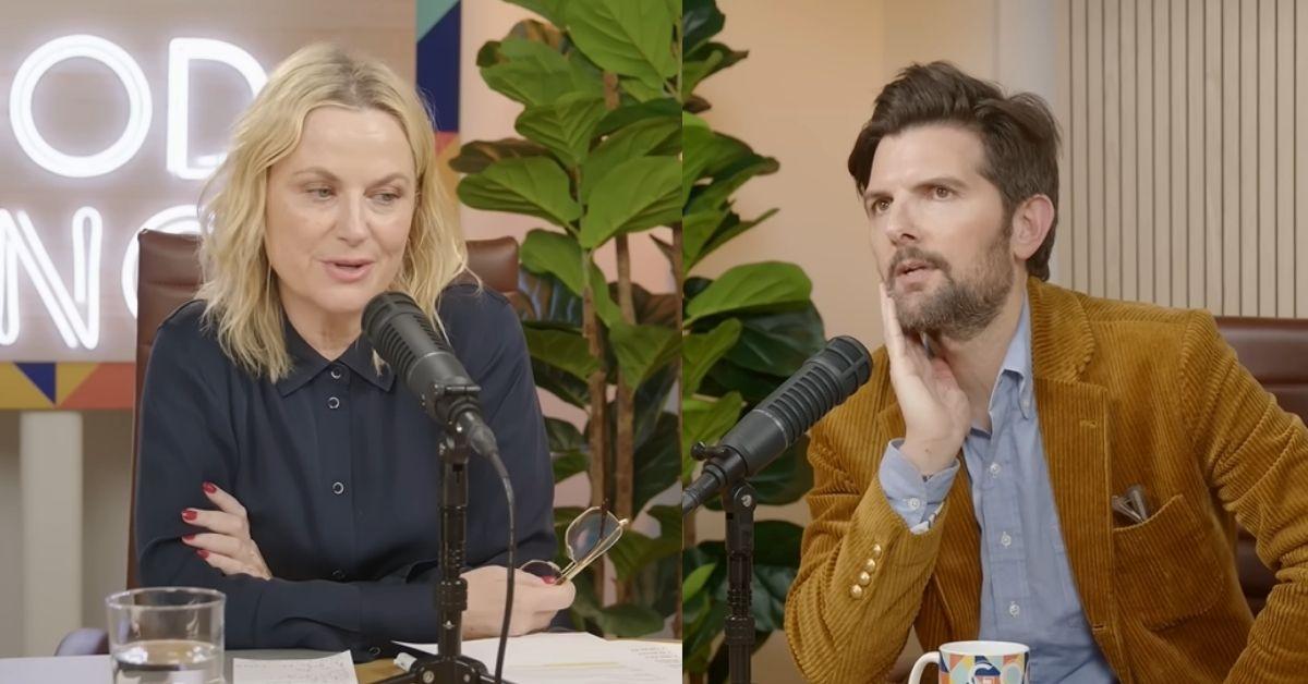 Composite Photos of Adam Scott and Amy Poehler
