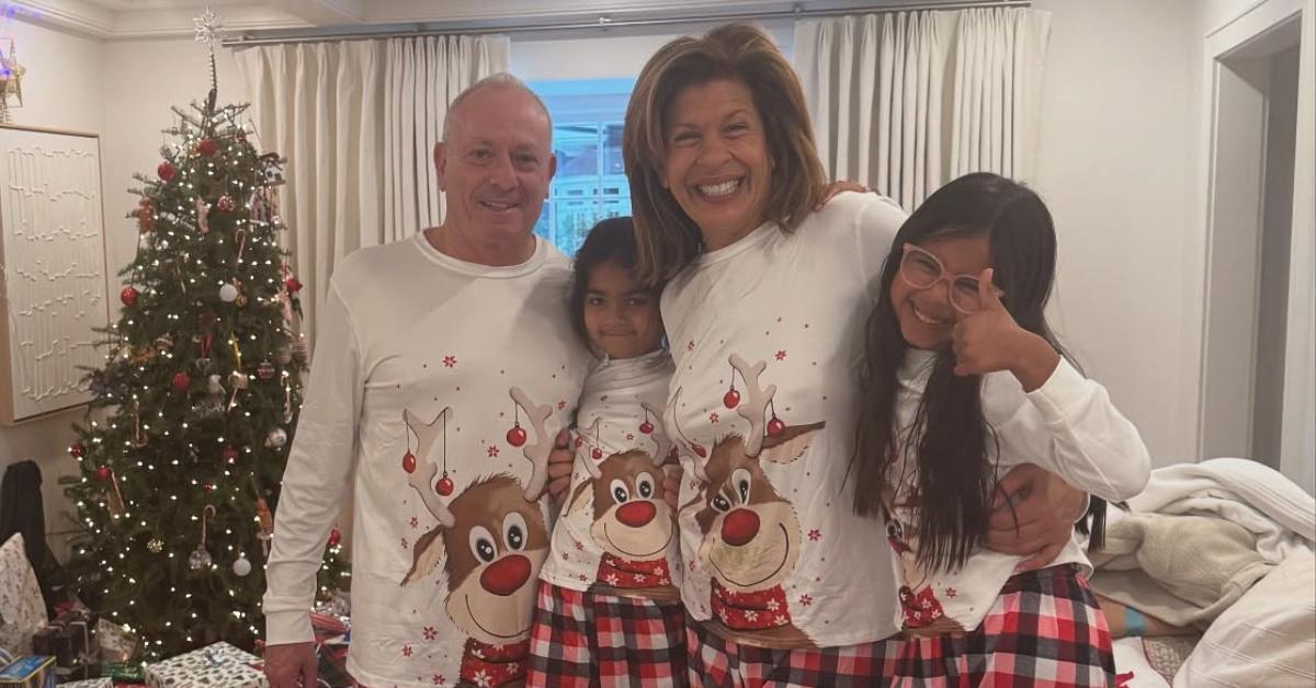 Photo of Joel Schiffman, Hoda Kotb and their daughters.