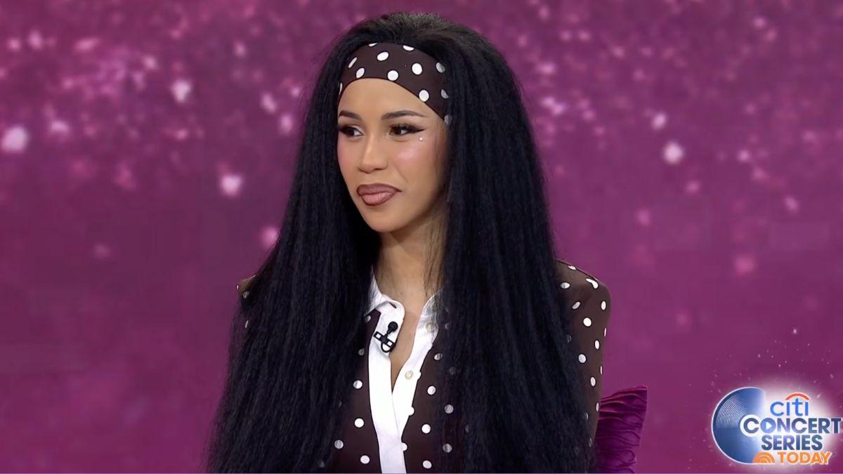 Image of Cardi B is currently on tour.