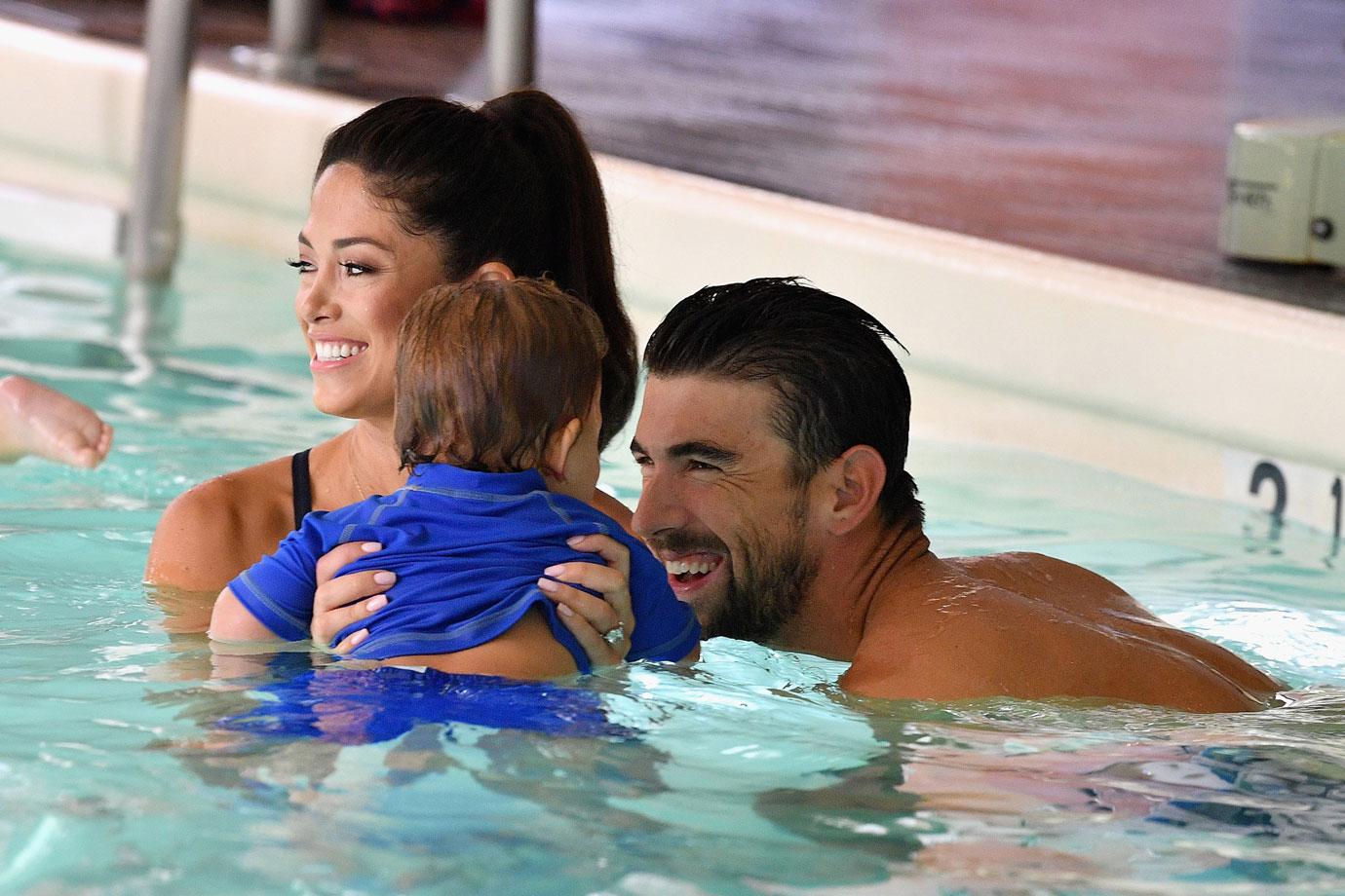 michael phelps teaches son to swim pics 07