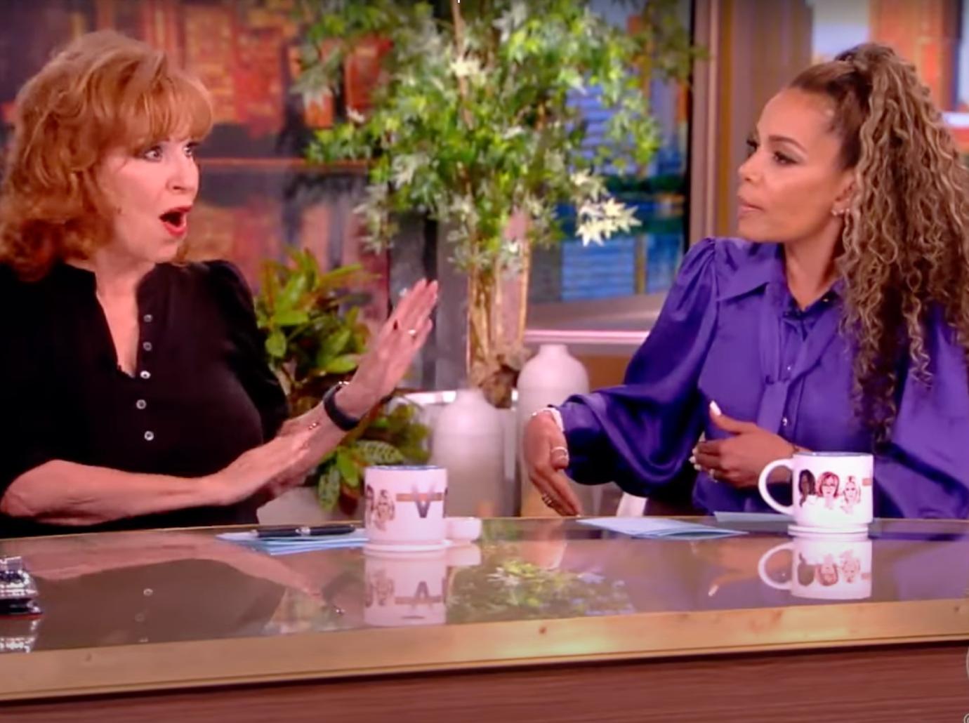 the view joy behar sunny hostin cheating hot table discussion watch