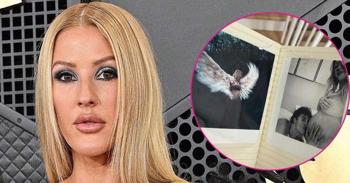 ellie goulding topless baby bump throwback photo