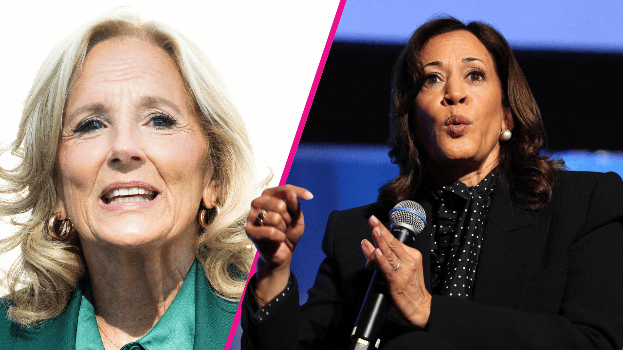 Composite photo of Jill Biden and Kamala Harris.