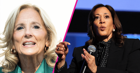 Composite photo of Jill Biden and Kamala Harris.