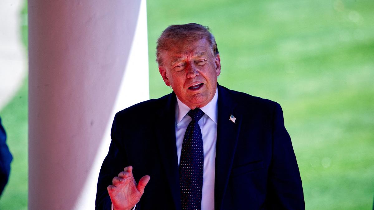Photo of Donald Trump has been seen with bruises on both hands.