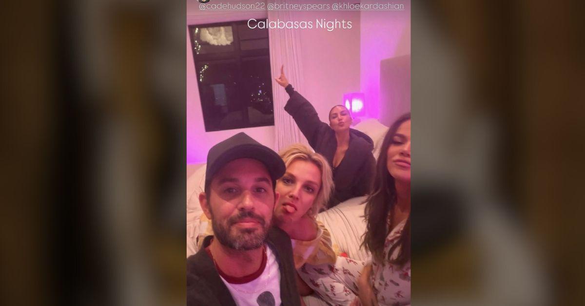 image of The foursome had fun in their PJs during the sleepover.