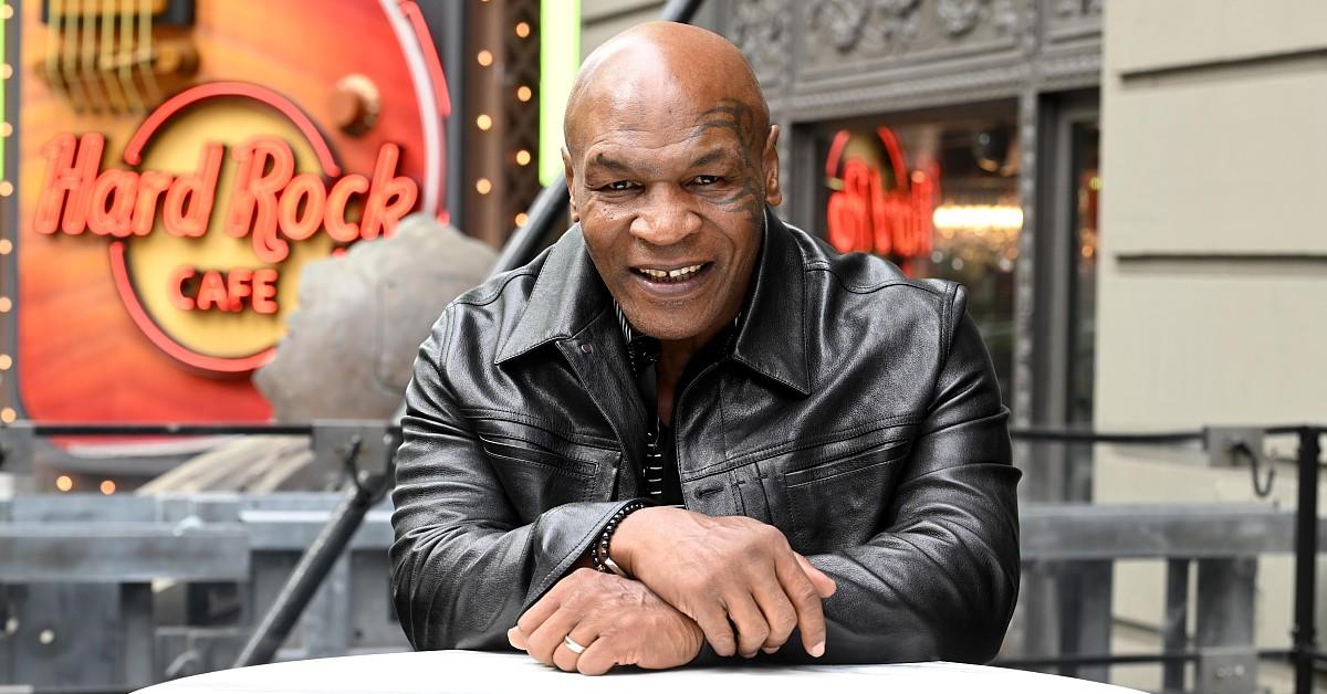Mike Tyson visits Hard Rock Cafe New York