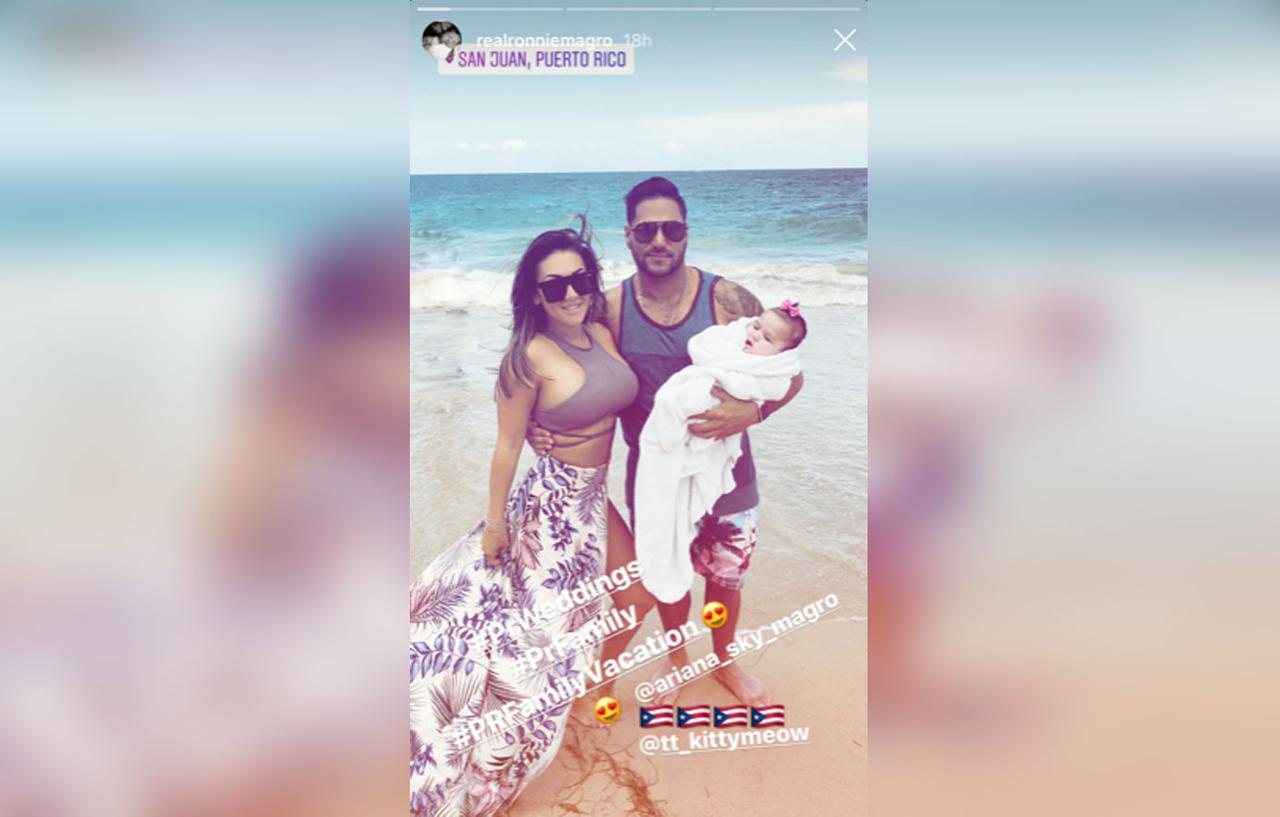 Ronnie OrtizMagro & Jen Harley Vacation With Daughter Ariana In Puerto