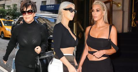 Kim kardashian abs fashion week