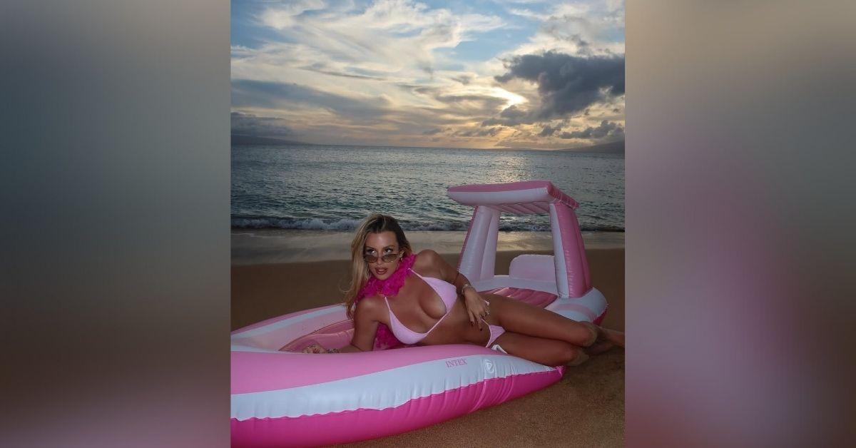 tana mongeau pink bikini self love