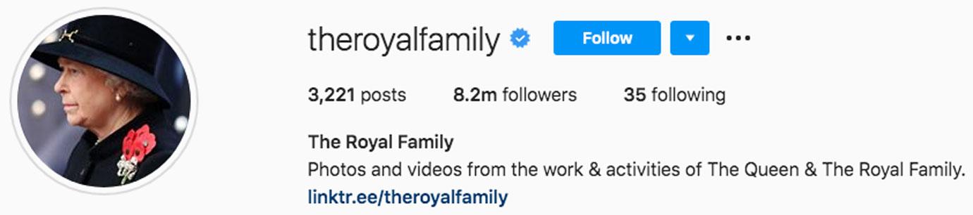 The Royal Family Change Instagram Pages Before Remembrance Sunday