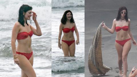 Lordy, Lordy! Lorde Sizzles In Red Hot Bikini And Gets Flirty With Male Pal