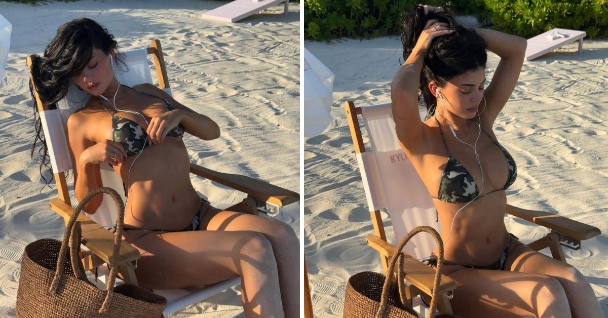 image of Kylie Jenner shared a series of beach photos from her Turks and Caicos vacation.