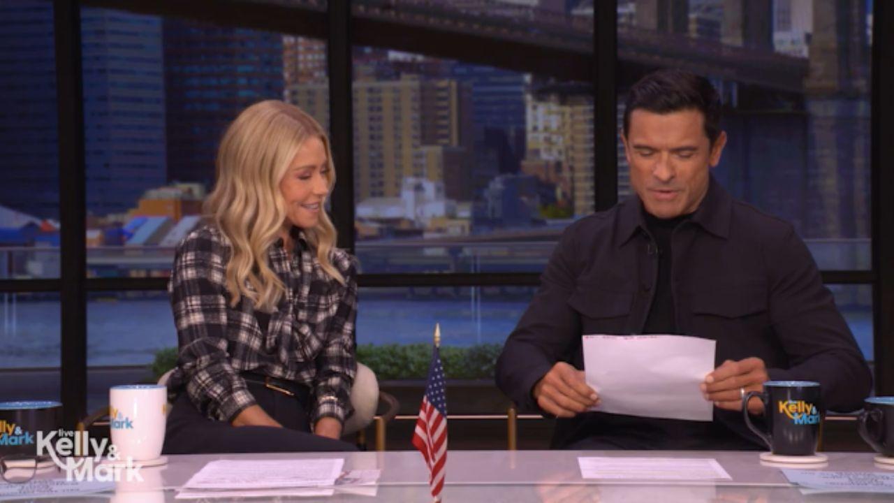 Image of Kelly Ripa said she'll walk their dog while her husband recovers.