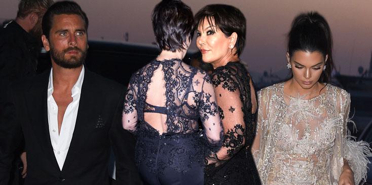 Kris kendall jenner scott disick cannes