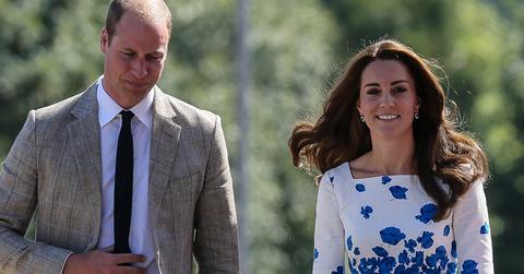 kate middleton white blue dress designer