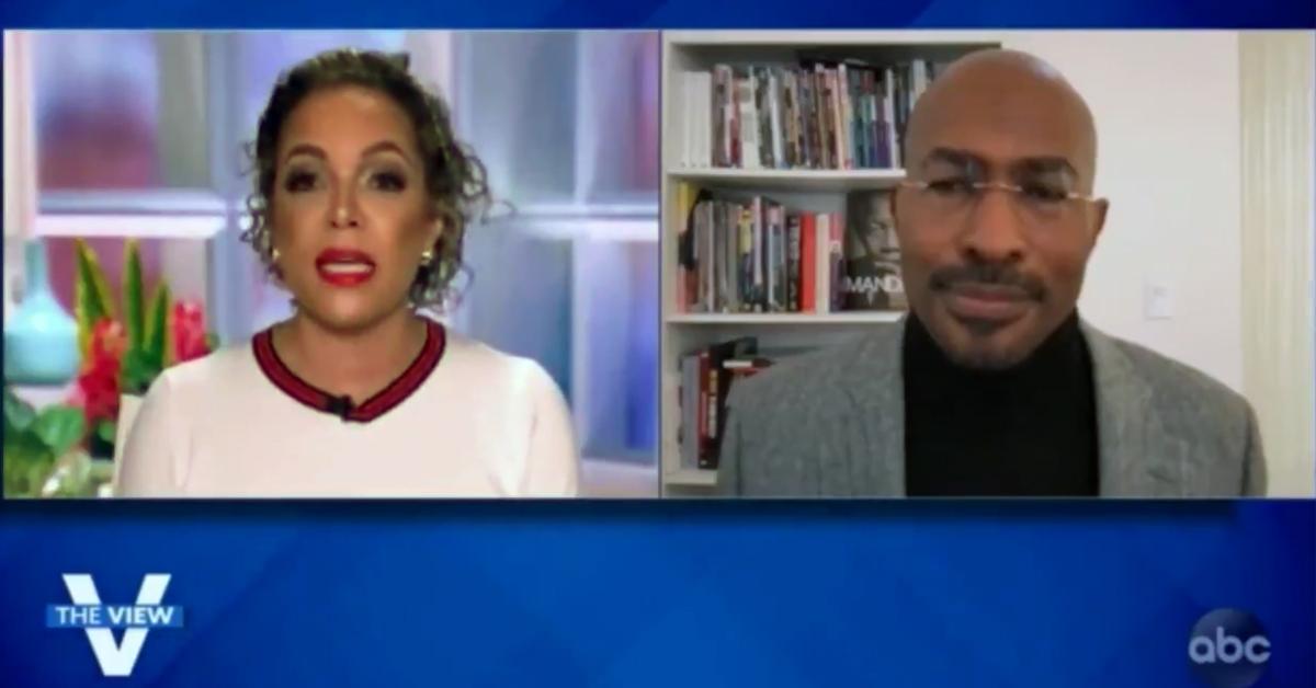 the view sunny hostin slams van jones for sticking up for donald trump pf