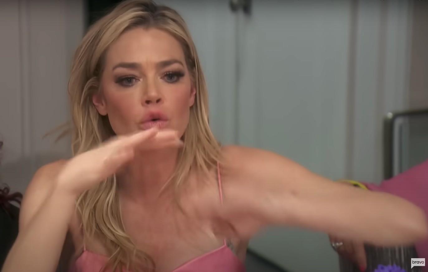 erika jayne shades denise richards strange behavior confrontation