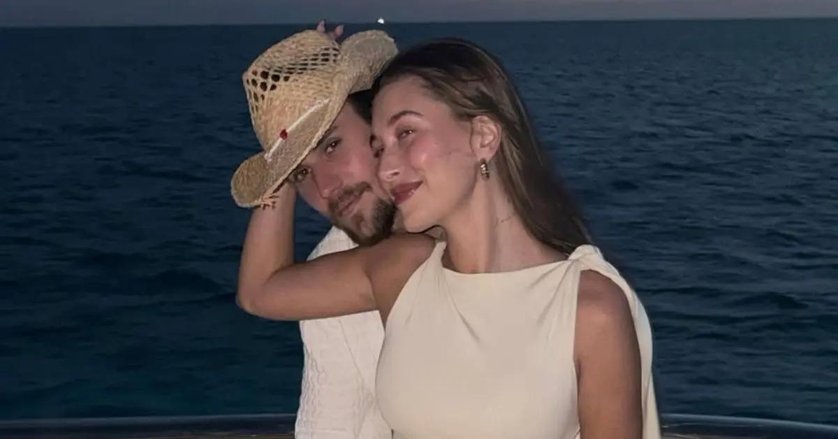 Photo of Justin and Hailey Bieber wed in 2018.