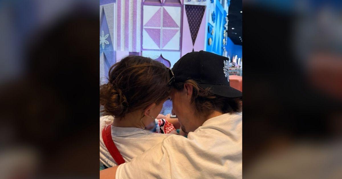 Photo of Millie Bobby Brown and Jake Bongiovi welcomed first child in August.