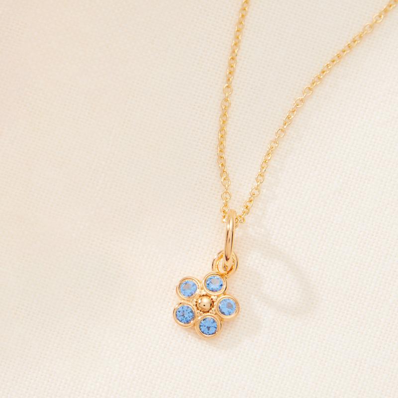 low res gold flower mini charm fl