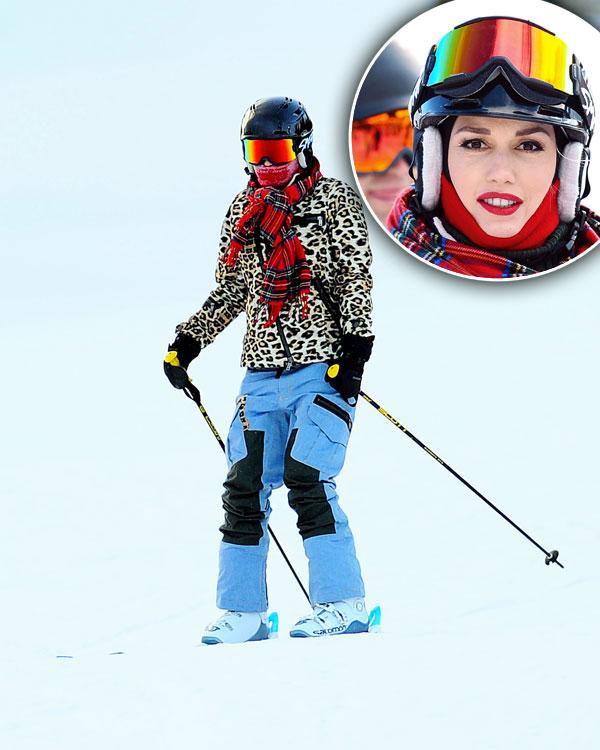 Gwen stefani skiing