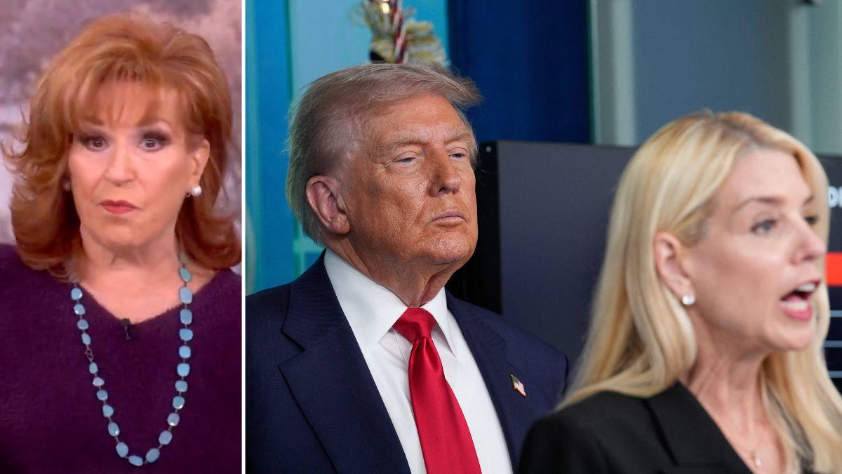Composite photo of Joy Behar, Donald Trump and Pam Bondi