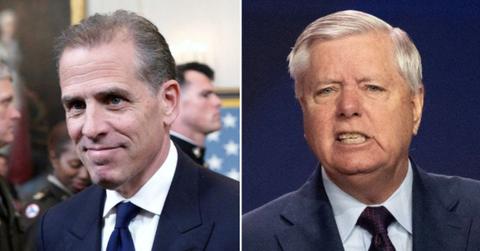 split image of Hunter Biden and Lindsey Graham