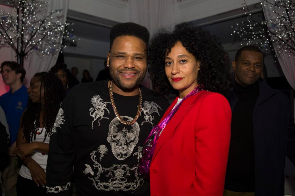 //Anthony Anderson and Tracee Ellis Ross celebrate the end of Season Four at a wrap party with cocktails by Tequila Don Julio on Tuesday March  at Boulevard  in Los Angeles  x